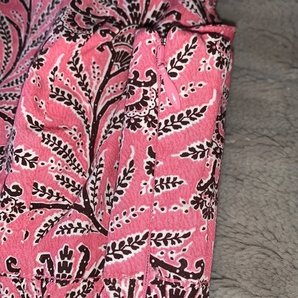 NWT J. Crew Tie Shoulder Tank Top in Ratti Coral Vines 12